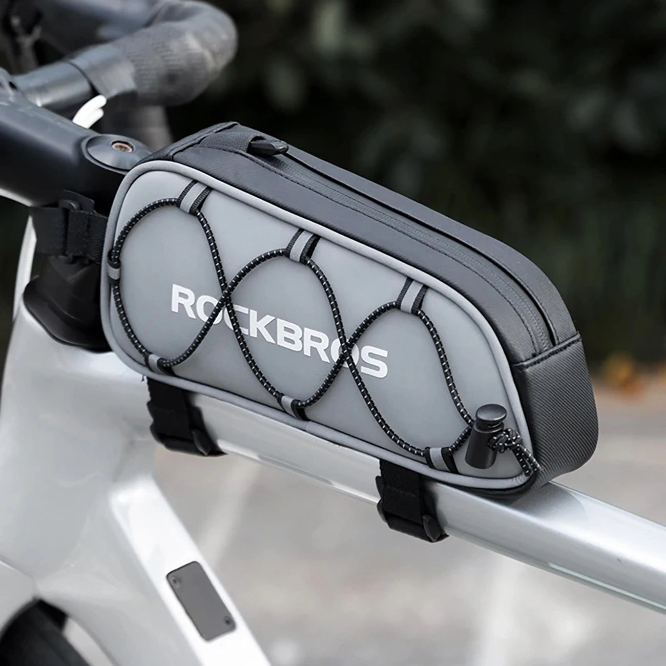Rockbros 3012010901 bicycle bag for frame 0.9 l - silver_5