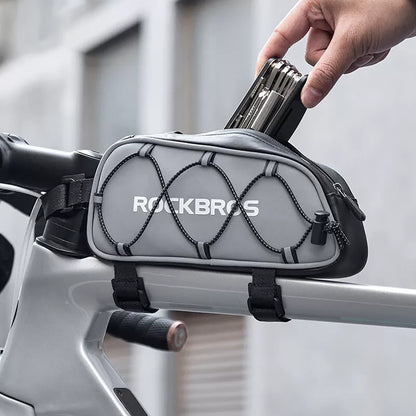 Rockbros 3012010901 bicycle bag for frame 0.9 l - silver_7
