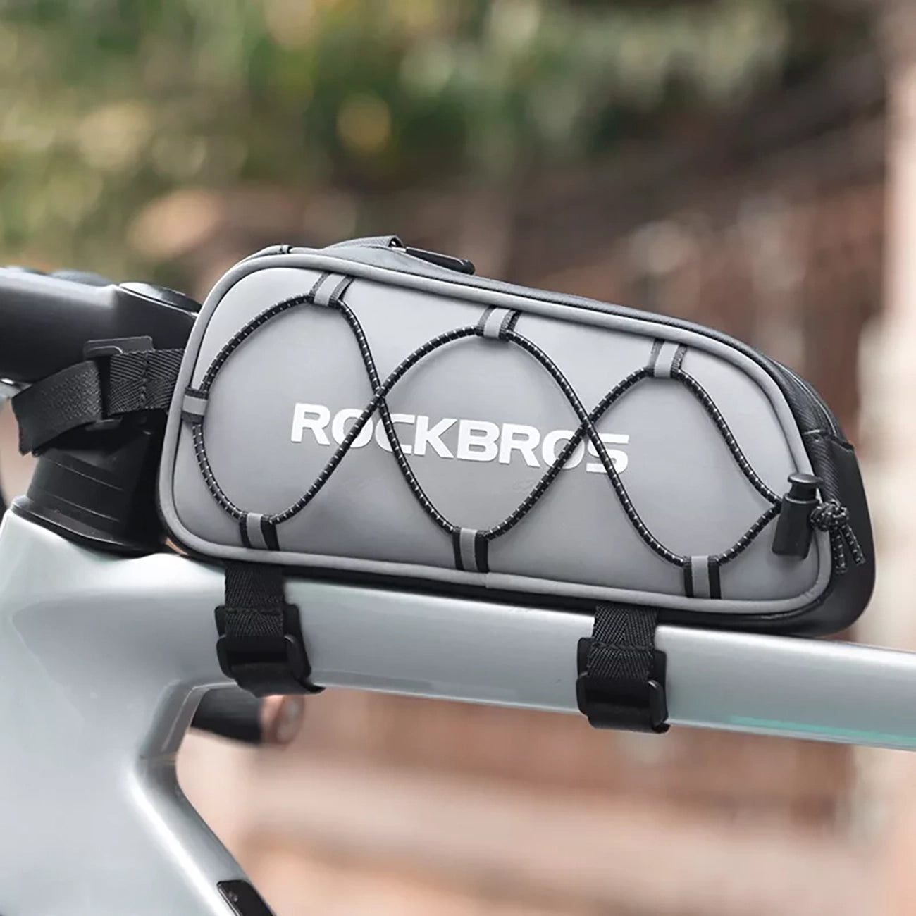 Rockbros 3012010901 bicycle bag for frame 0.9 l - silver_8