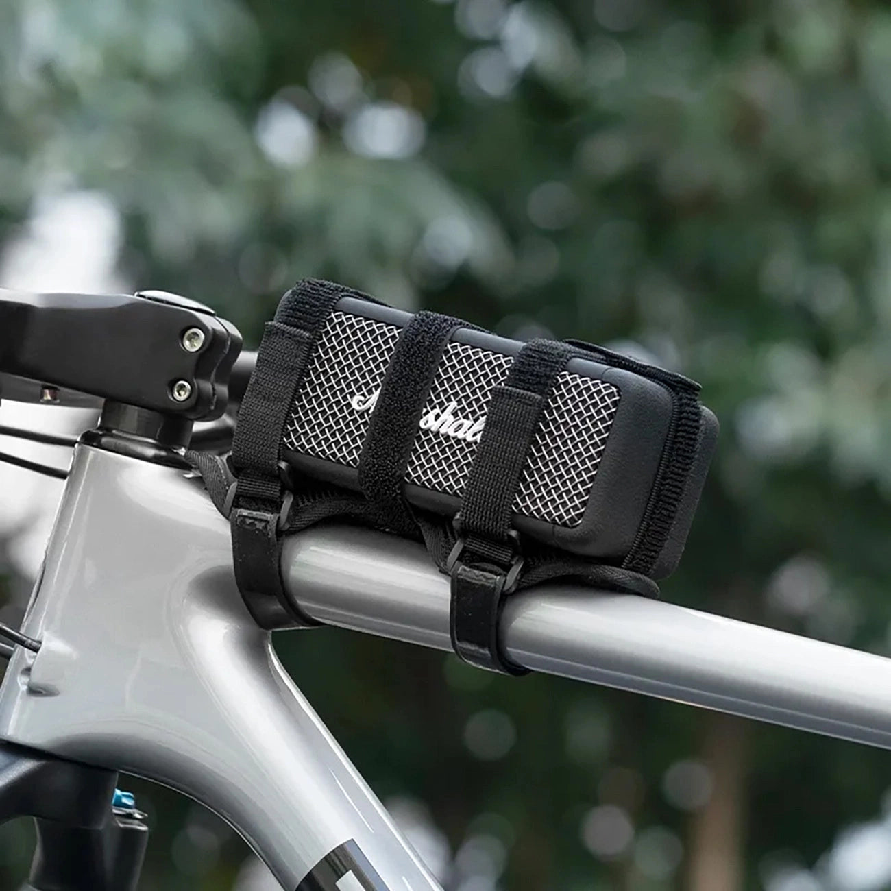 Rockbros 50210064001 bicycle strap with Velcro for Bluetooth speaker or water bottle - black_2