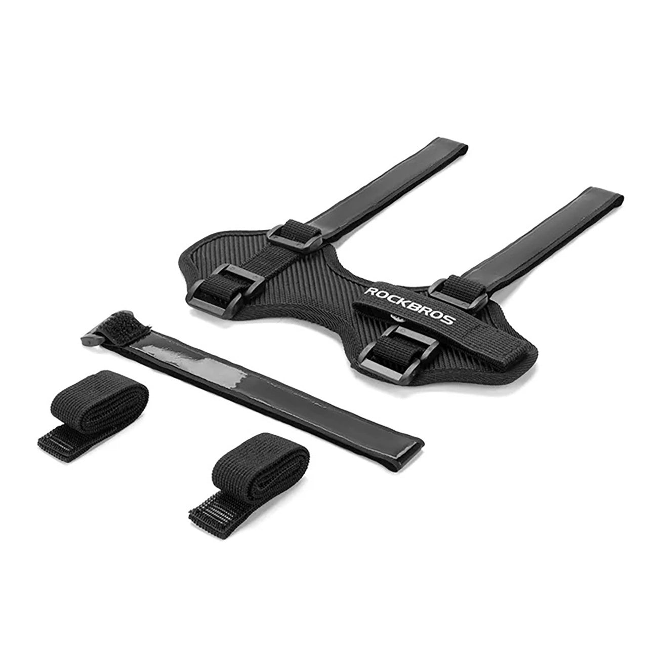 Rockbros 50210064001 bicycle strap with Velcro for Bluetooth speaker or water bottle - black_0