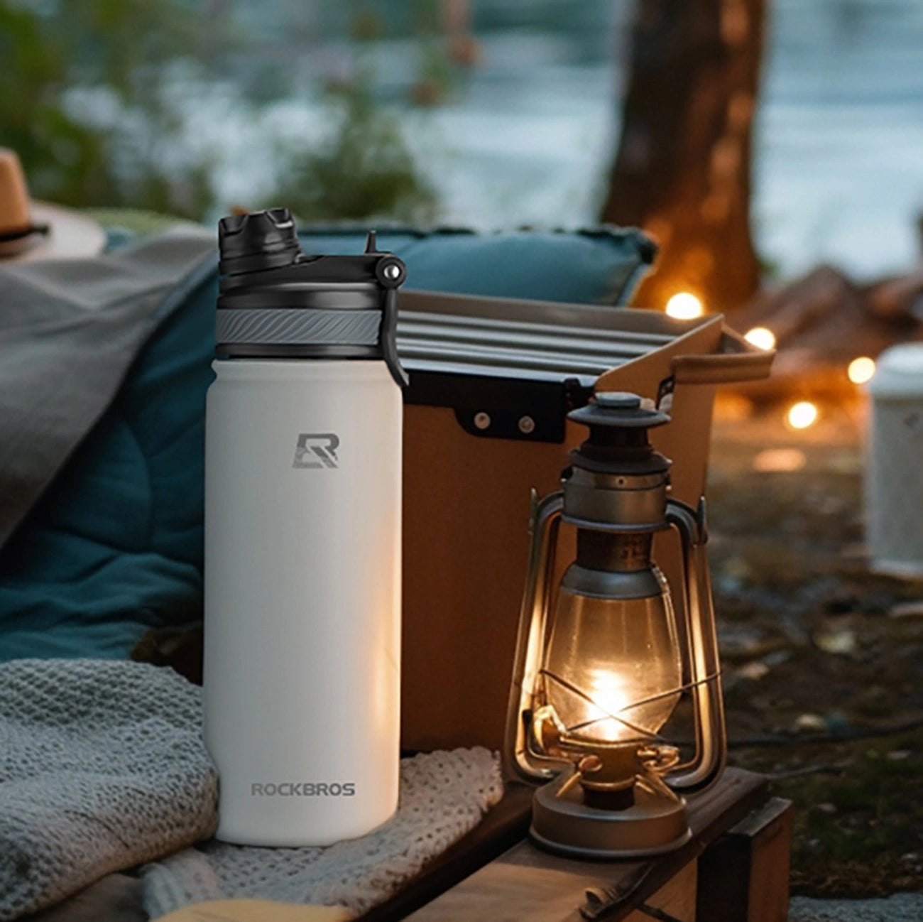 Rockbros 35210029005 Thermo Bottle for Bike Drinks 550 ml - White_13