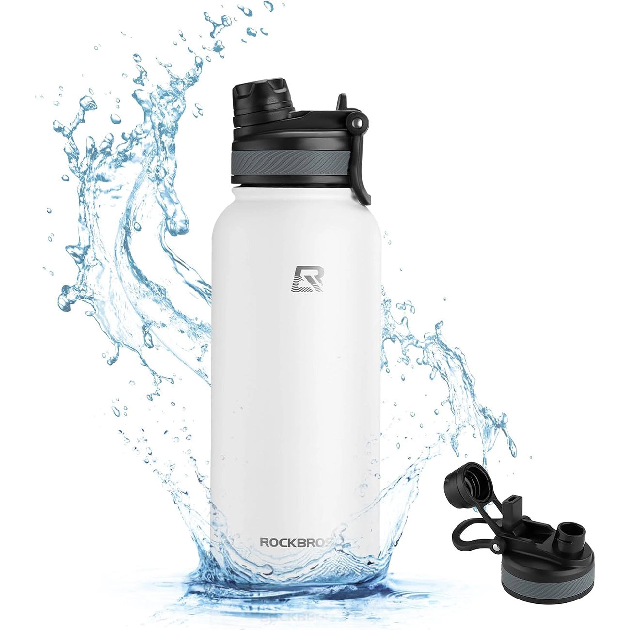 Rockbros 35210029005 bicycle thermal bottle for drinks 530 ml - white_1
