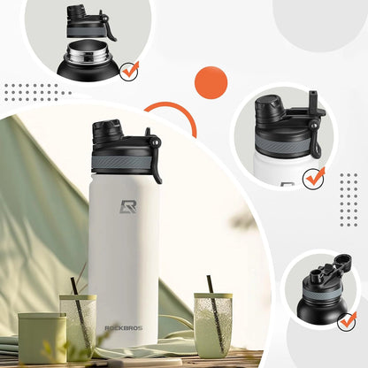 Rockbros 35210029005 Thermo Bottle for Bike Drinks 550 ml - White_6