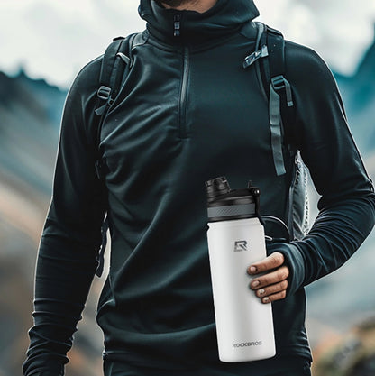 Rockbros 35210029006 Thermo Bottle for Bike Drinks 650 ml - White_10