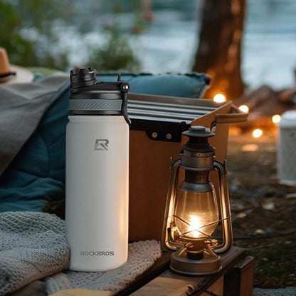 Rockbros 35210029006 Thermo Bottle for Bike Drinks 650 ml - White_13