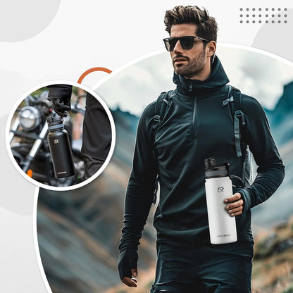 Rockbros 35210029006 bicycle thermal bottle for drinks 620 ml - white_6