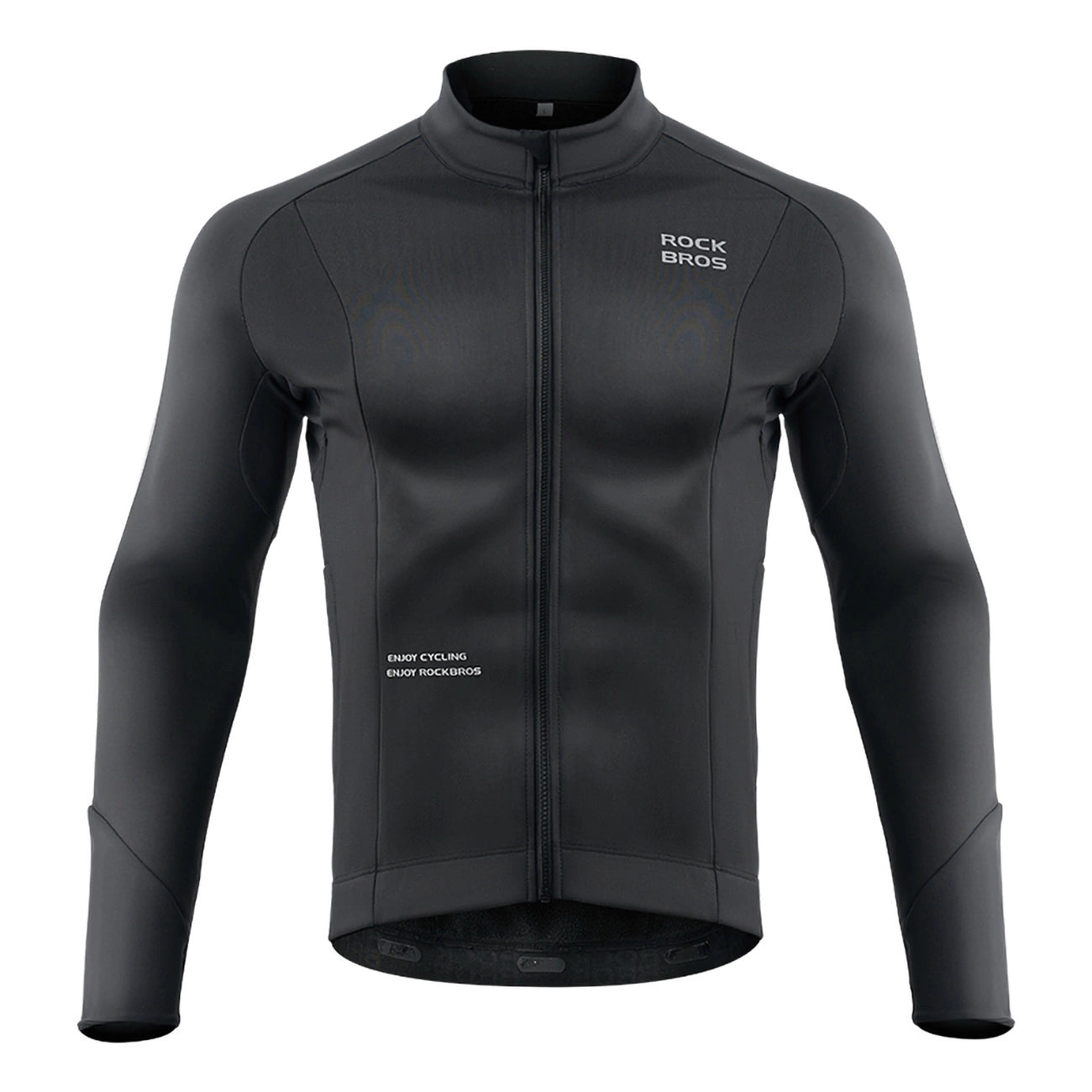 Rockbros 15400002004 long sleeve cycling jersey autumn/winter XL - black_1