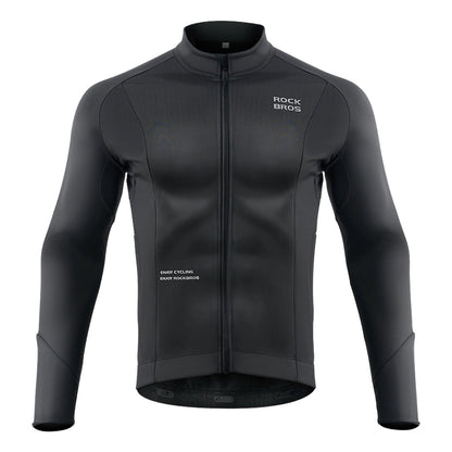Rockbros 15400002004 long sleeve cycling jersey autumn/winter XL - black_1