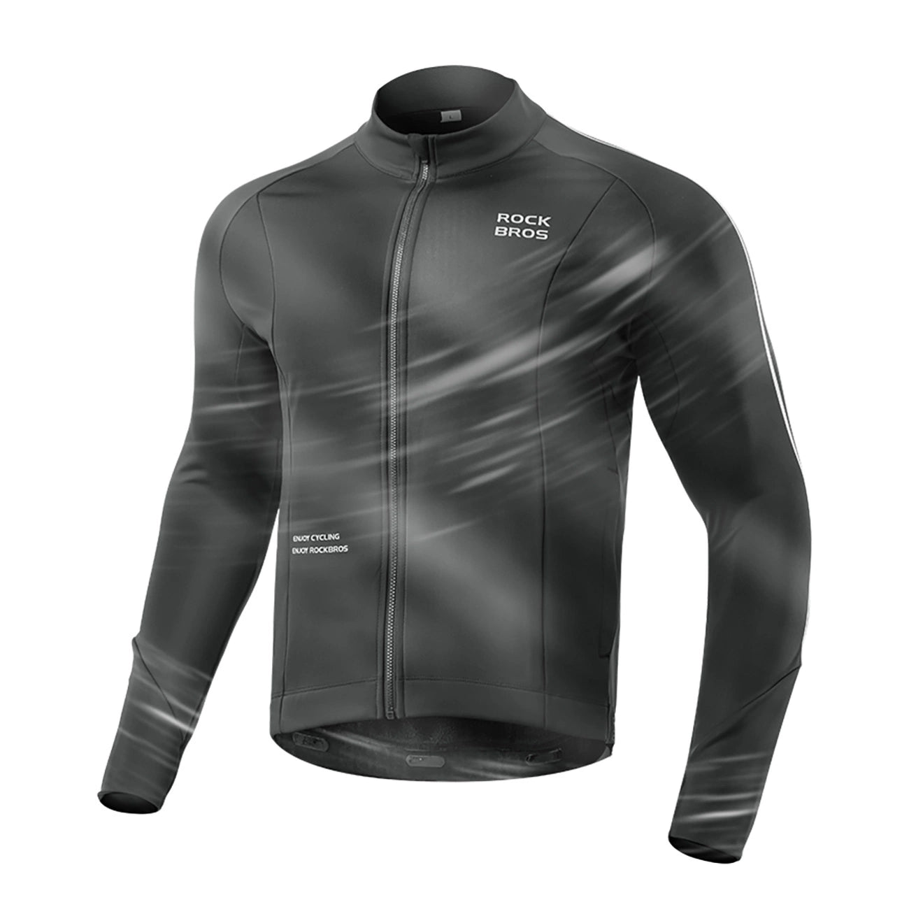Rockbros 15400002004 long sleeve cycling jersey autumn/winter XL - black_11