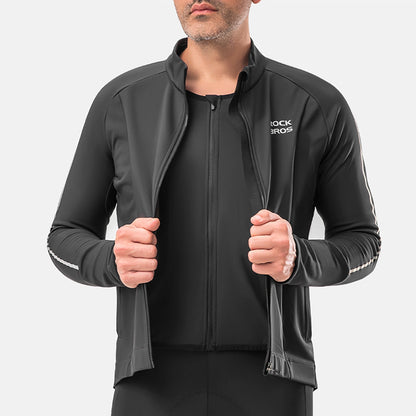 Rockbros 15400002004 long sleeve cycling jersey autumn/winter XL - black_13