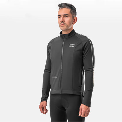 Rockbros 15400002004 long sleeve cycling jersey autumn/winter XL - black_14