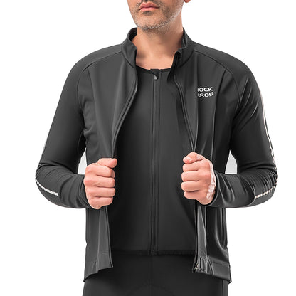 Rockbros 15400002004 long sleeve cycling jersey autumn/winter XL - black_3