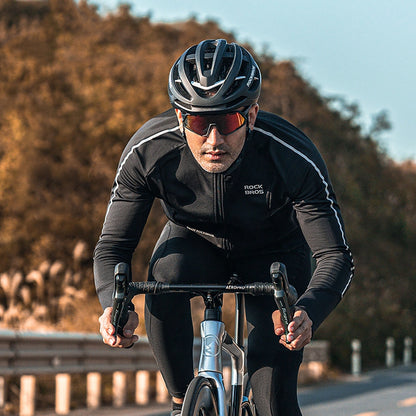 Rockbros 15400002004 long sleeve cycling jersey autumn/winter XL - black_5
