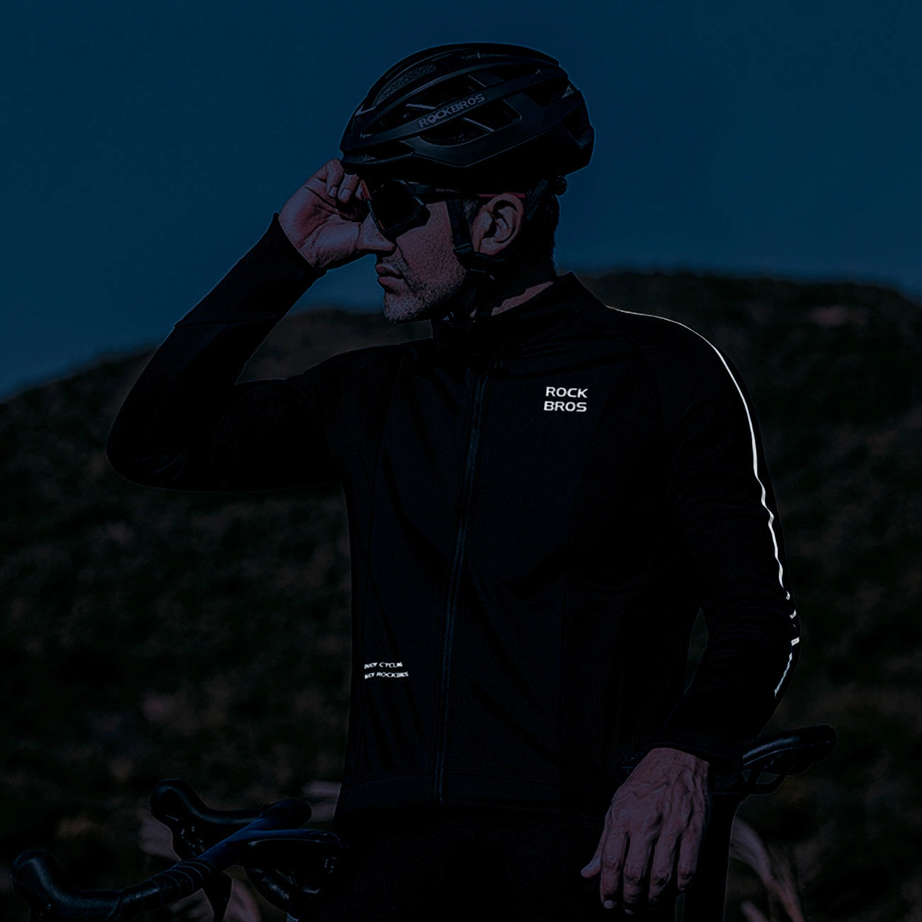 Rockbros 15400002005 long sleeve cycling jersey autumn/winter XXL - black_6