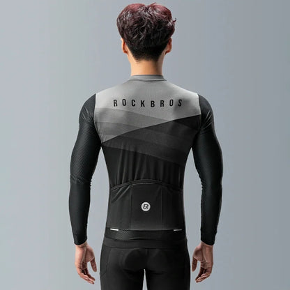 Rockbros cycling jersey 15120009002 long sleeve spring/summer M - black_12
