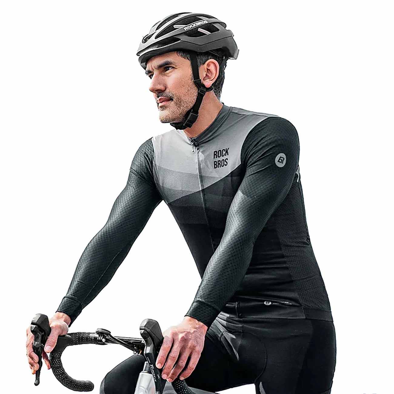 Rockbros cycling jersey 15120009004 long sleeve spring/summer XL - black_3