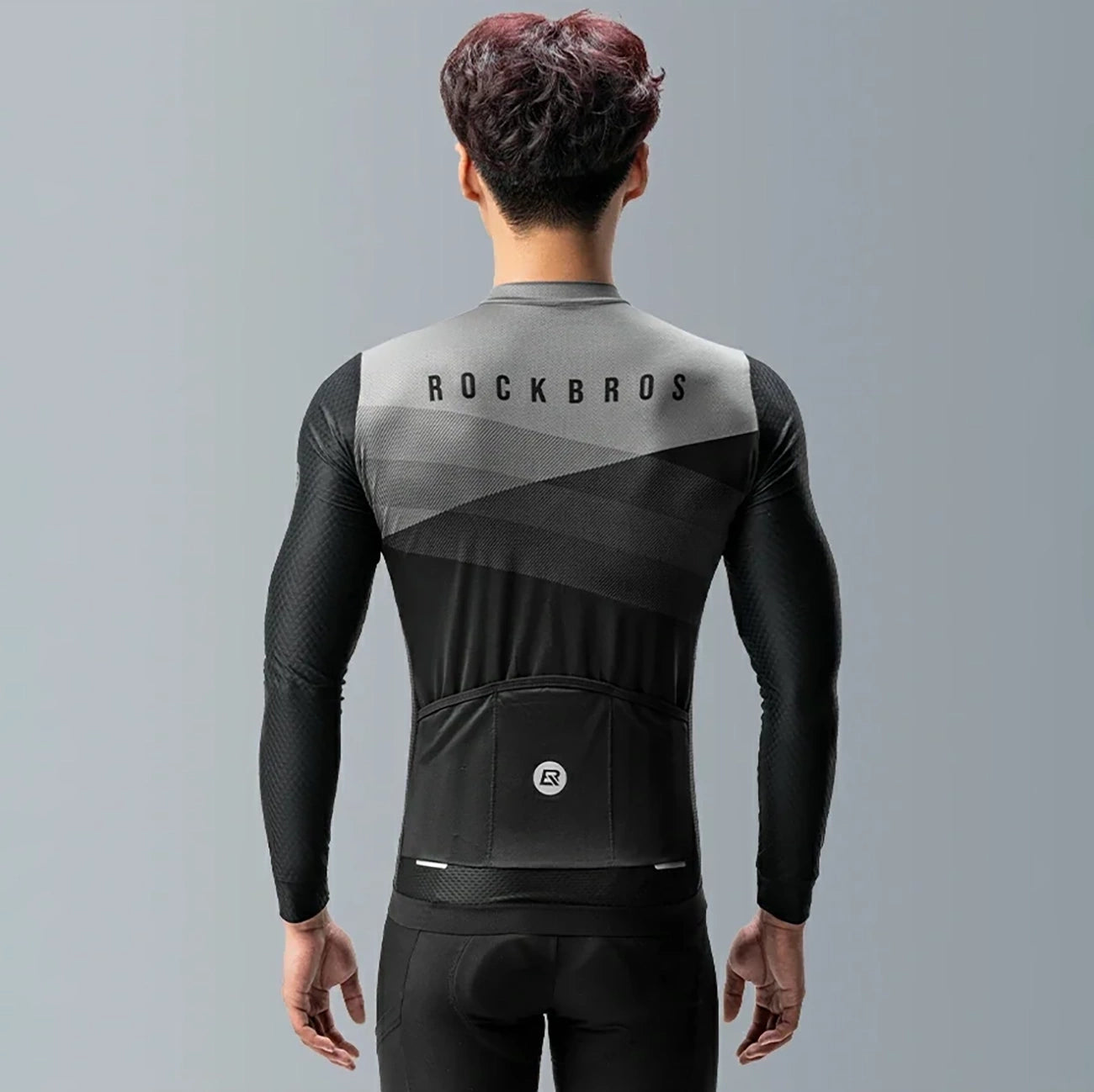 Rockbros cycling jersey 15120009005 long sleeve spring/summer XXL - black_12