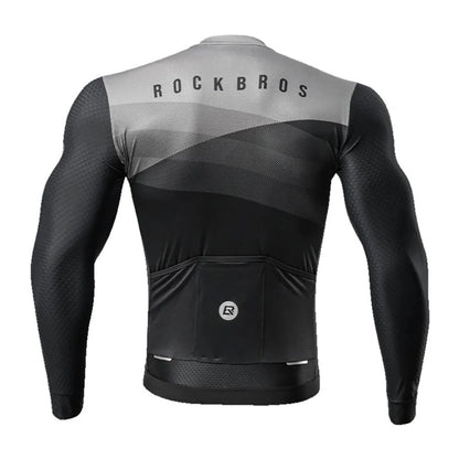 Rockbros cycling jersey 15120009005 long sleeve spring/summer XXL - black_2