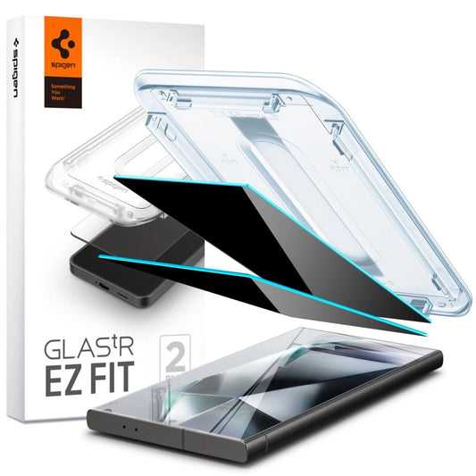 Spigen Glas.tR EZ Fit Privacy Tempered Glass for Samsung Galaxy S24 Ultra - 2 pcs._0