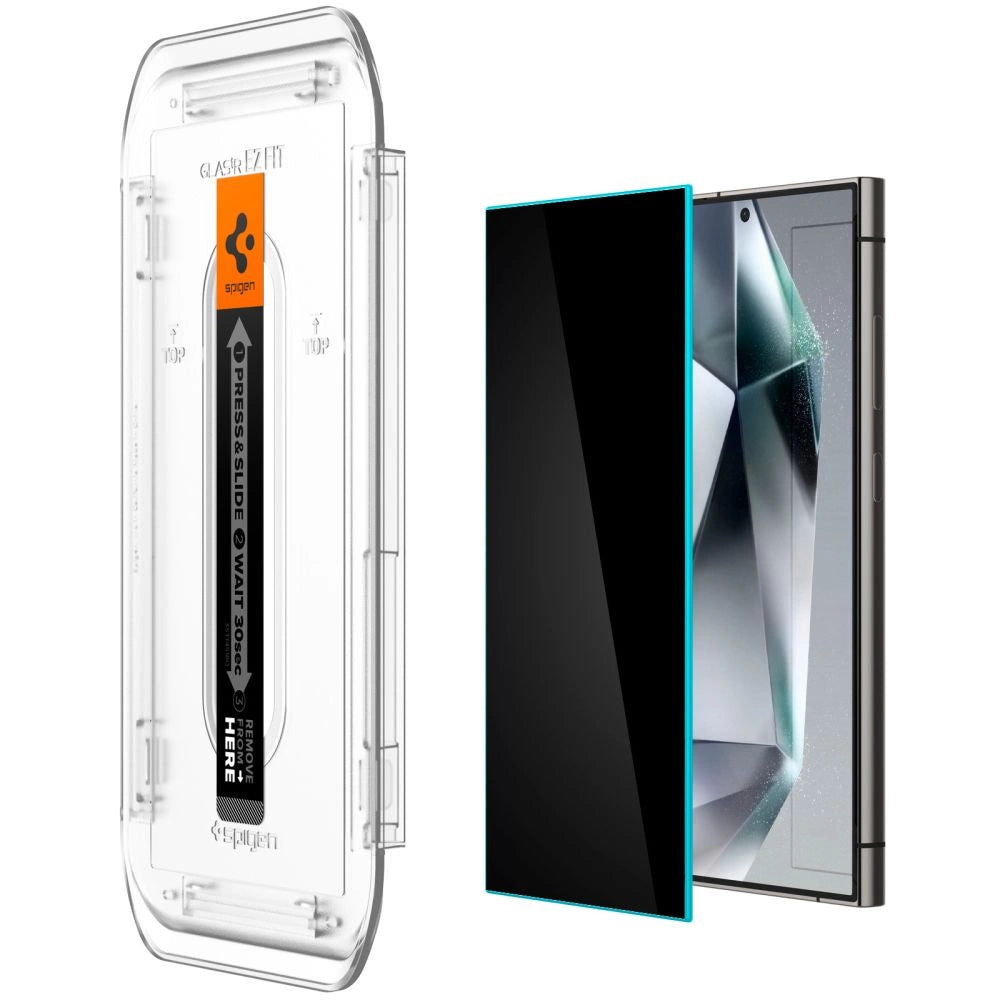 Spigen Glas.tR EZ Fit Privacy Tempered Glass for Samsung Galaxy S24 Ultra - 2 pcs._2