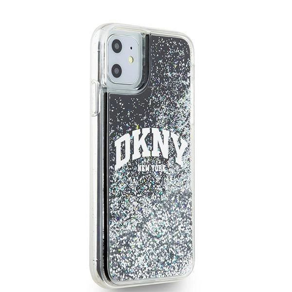 DKNY Liquid Glitter Big Logo case for iPhone 11 / Xr - black_4