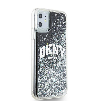 DKNY Liquid Glitter Big Logo case for iPhone 11 / Xr - black_4