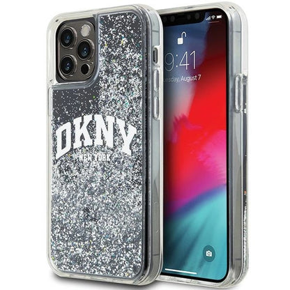 Etui DKNY Liquid Glitter Big Logo na iPhone 12 Pro/12 - czarne_0