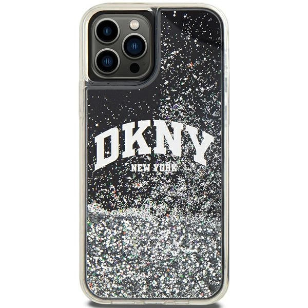 Etui DKNY Liquid Glitter Big Logo na iPhone 12 Pro/12 - czarne_2
