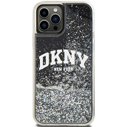 Etui DKNY Liquid Glitter Big Logo na iPhone 12 Pro/12 - czarne_2