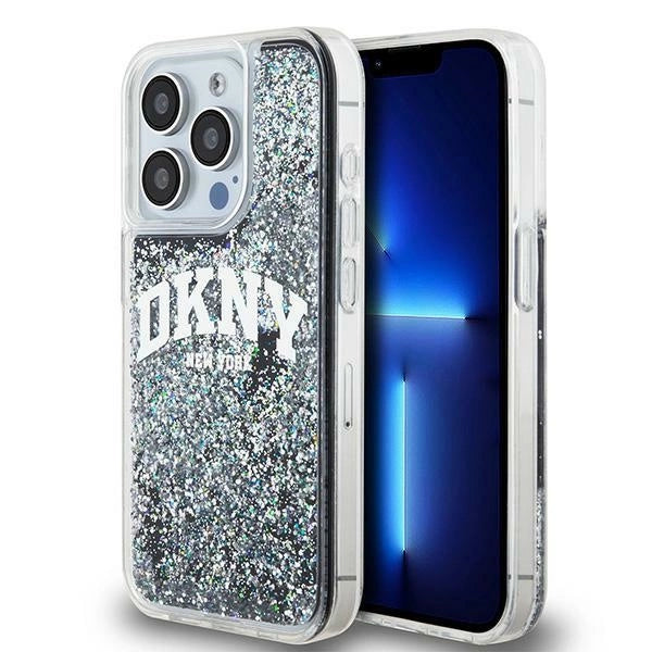 Etui DKNY Liquid Glitter Big Logo na iPhone 13 Pro / 13 - czarne_0