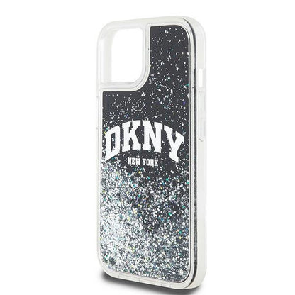 Etui DKNY Liquid Glitter Big Logo na iPhone 14 / 15 / 13 - czarne_5