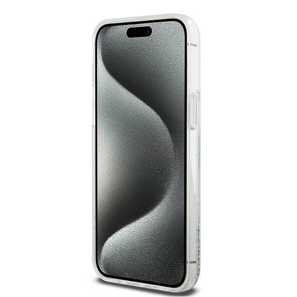 DKNY Liquid Glitter Big Logo case for iPhone 15 Pro - white_4