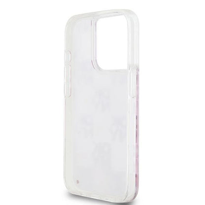 Etui DKNY Liquid Glitter Multilogo na iPhone 15 Pro - różowe_6