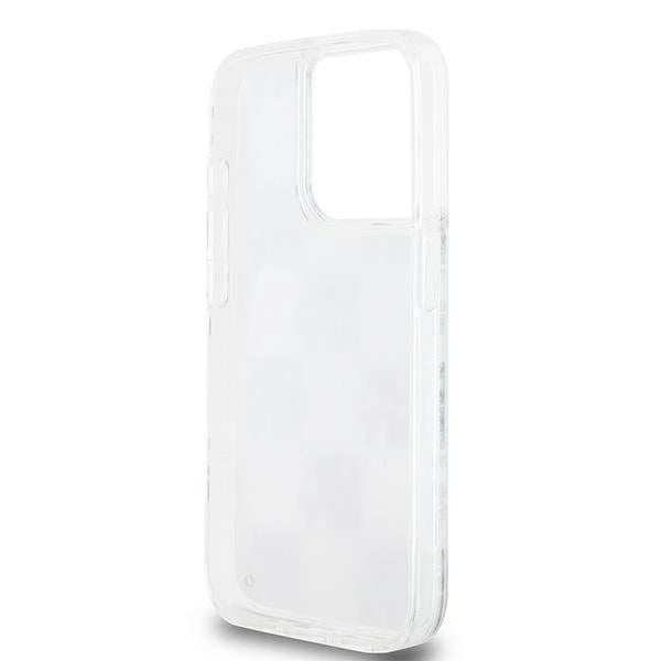 DKNY Liquid Glitter Multilogo case for iPhone 15 Pro - white_6