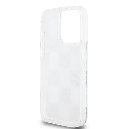 DKNY Liquid Glitter Multilogo case for iPhone 15 Pro - white_6
