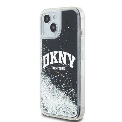 Etui DKNY Liquid Glitter Big Logo na iPhone 15 Plus / 14 Plus - czarne_1