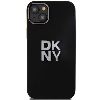 DKNY Liquid Silicone Metal Logo case for iPhone 15 Plus / 14 Plus - black_1