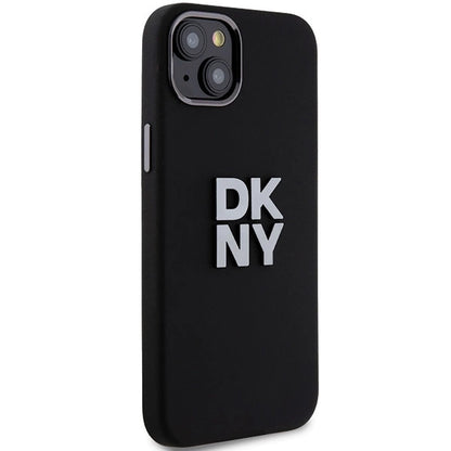DKNY Liquid Silicone Metal Logo case for iPhone 15 Plus / 14 Plus - black_2