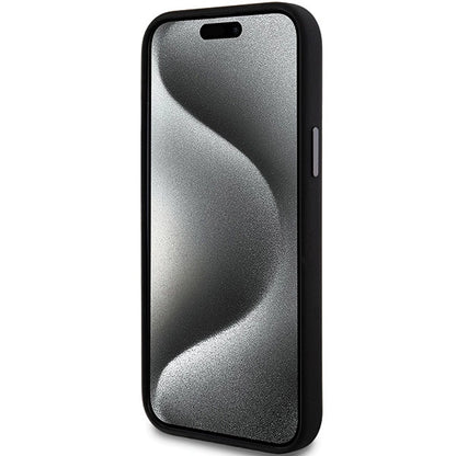 DKNY Liquid Silicone Metal Logo case for iPhone 15 Plus / 14 Plus - black_3