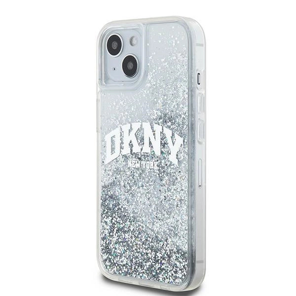 DKNY Liquid Glitter Big Logo case for iPhone 15 / 14 / 13 - white_1