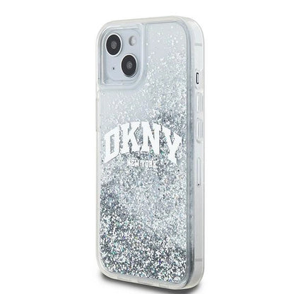 DKNY Liquid Glitter Big Logo case for iPhone 15 / 14 / 13 - white_1