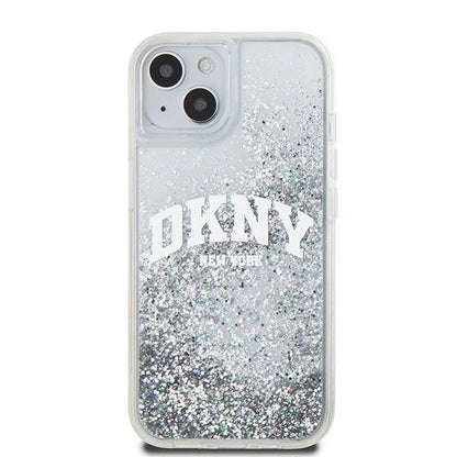 DKNY Liquid Glitter Big Logo case for iPhone 15 / 14 / 13 - white_2