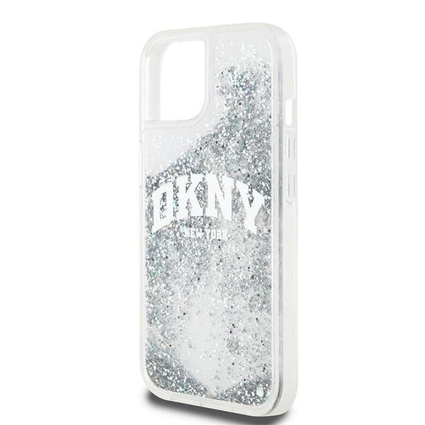 DKNY Liquid Glitter Big Logo case for iPhone 15 / 14 / 13 - white_5