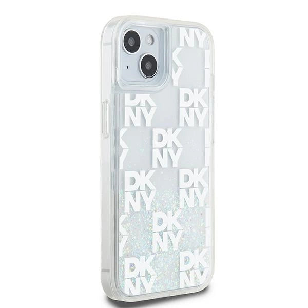 DKNY Liquid Glitter Multilogo case for iPhone 15 / 14 / 13 - white_3