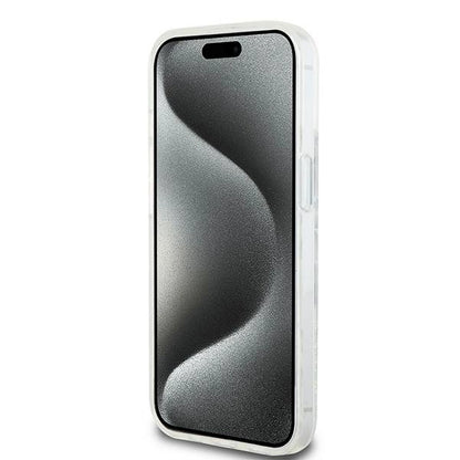 DKNY Liquid Glitter Multilogo case for iPhone 15 / 14 / 13 - white_4