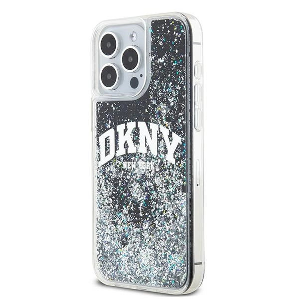 Etui DKNY Liquid Glitter Big Logo na iPhone 15 Pro Max - czarne_1