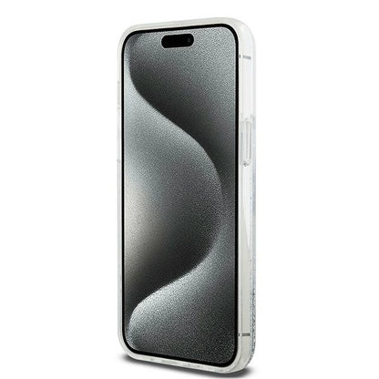 Etui DKNY Liquid Glitter Big Logo na iPhone 15 Pro Max - białe_4