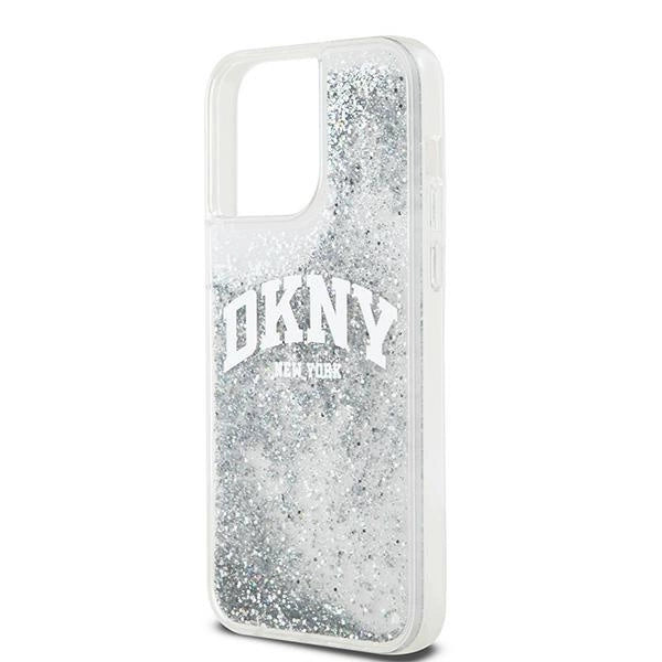 Etui DKNY Liquid Glitter Big Logo na iPhone 15 Pro Max - białe_5