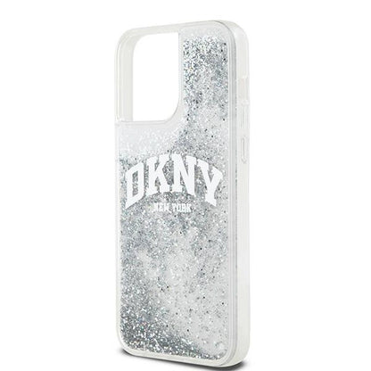 Etui DKNY Liquid Glitter Big Logo na iPhone 15 Pro Max - białe_5